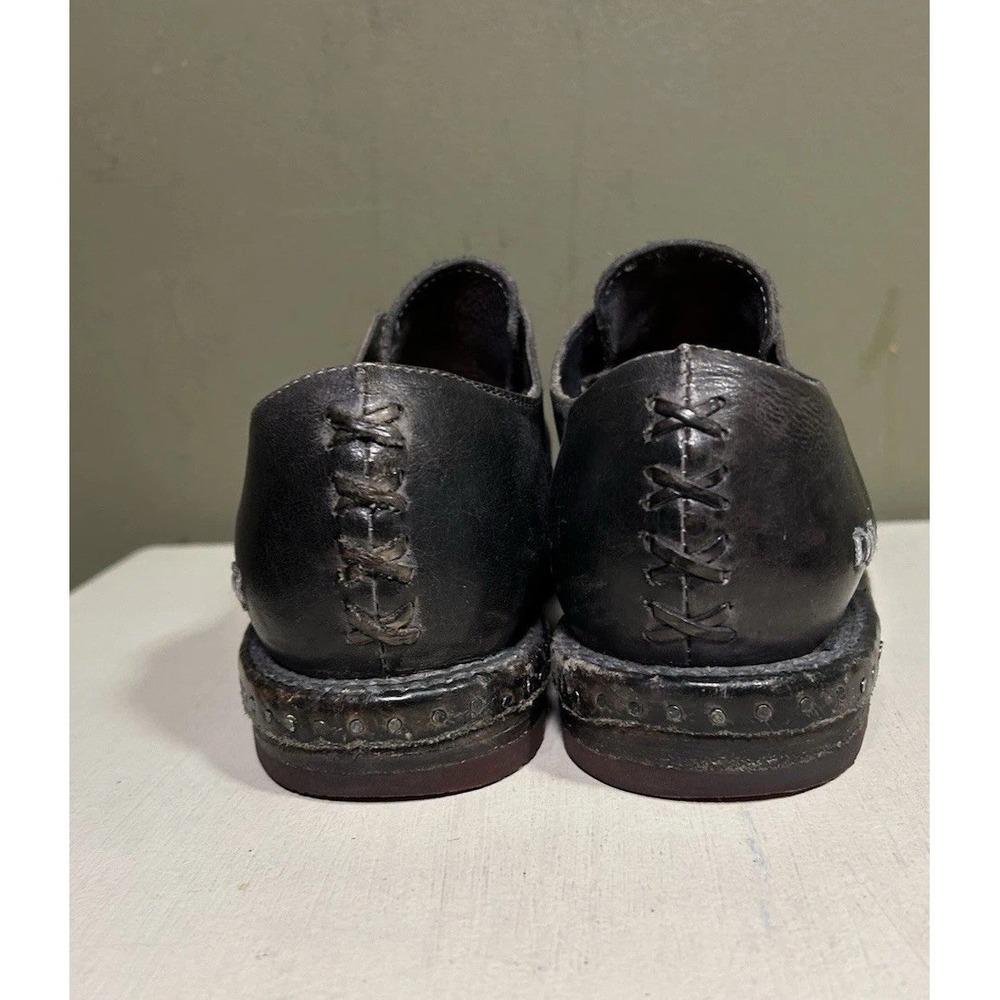 Bed Stu Rose Cobbler Shoes Womens Sz 39 US 8 Gray Leather Slip On Steampunk - Picture 3 of 12